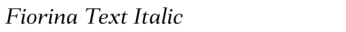 Fiorina Text Italic image